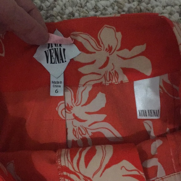 Viva Vena orchid floral harem pant size 6 - Picture 2 of 3